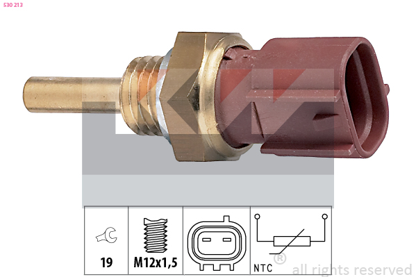 Senzor,temperatura lichid de racire 530 213 KW